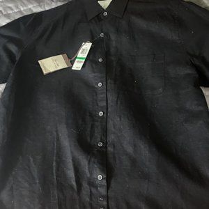 Tasso Elba Island, Macys brand Mens Casual Long Sleeve Cotton Linen Shirt